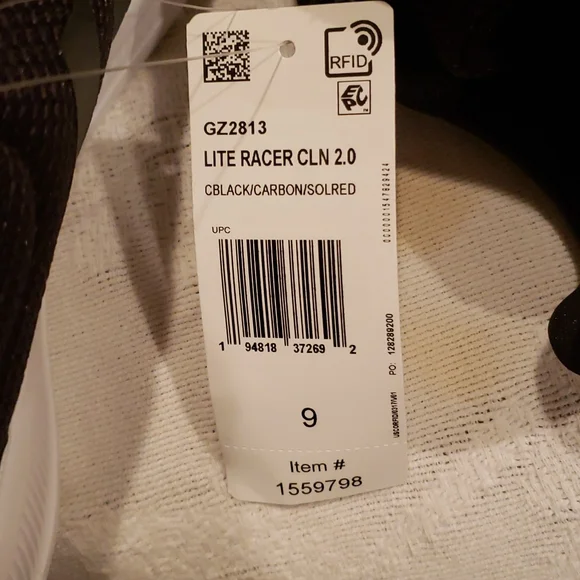 Brand New Men Adidas Shoe, Black Size 9 - Picture 8 of 10